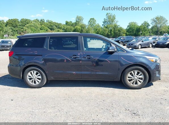 KNDMB5C15G6188860 2016 KIA SEDONA Dark Blue Вид задней части салона