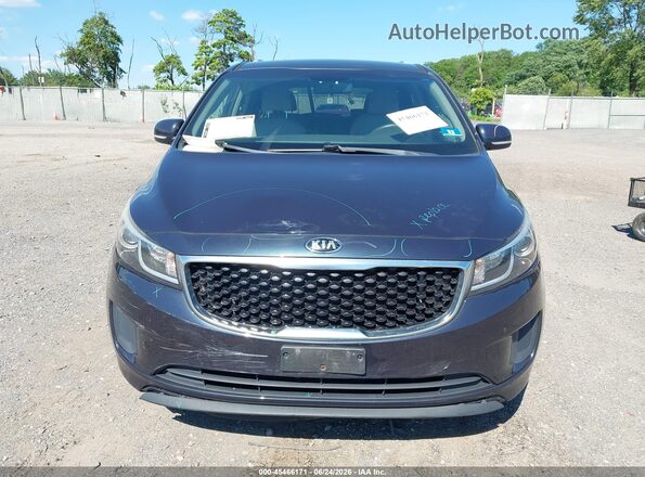 KNDMB5C15G6188860 2016 KIA SEDONA Dark Blue Вид щитка приборов