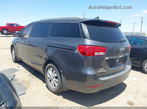 KNDMB5C15G6195372 2016 KIA SEDONA Gray Задня ліва чверть