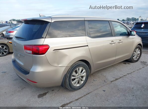 KNDMB5C15G6211411 2016 KIA SEDONA Champagne უკანა მარჯვენა