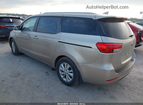 KNDMB5C15G6211411 2016 KIA SEDONA Champagne უკანა მარცხენა