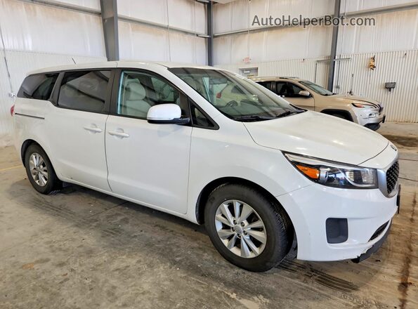 KNDMB5C15H6243907 2017 KIA SEDONA White Przód prawy