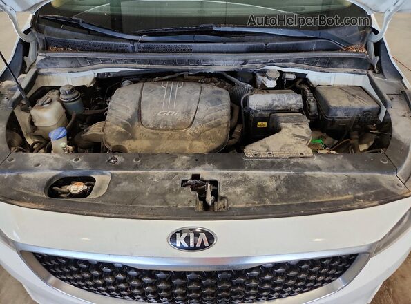 KNDMB5C15H6243907 2017 KIA SEDONA White Widok komory silnika