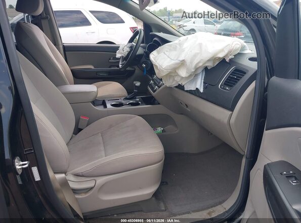 KNDMB5C15K6533488 2019 KIA SEDONA Black Front interior view