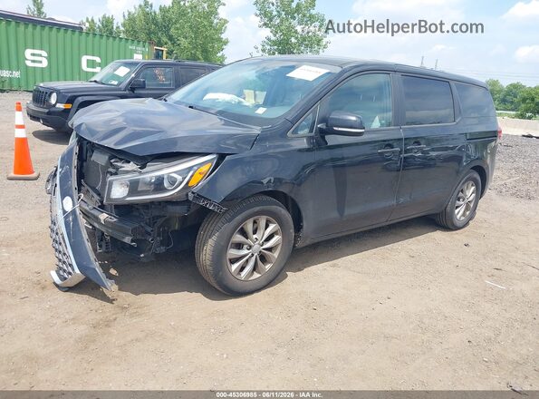 KNDMB5C15K6533488 2019 KIA SEDONA Black Front left