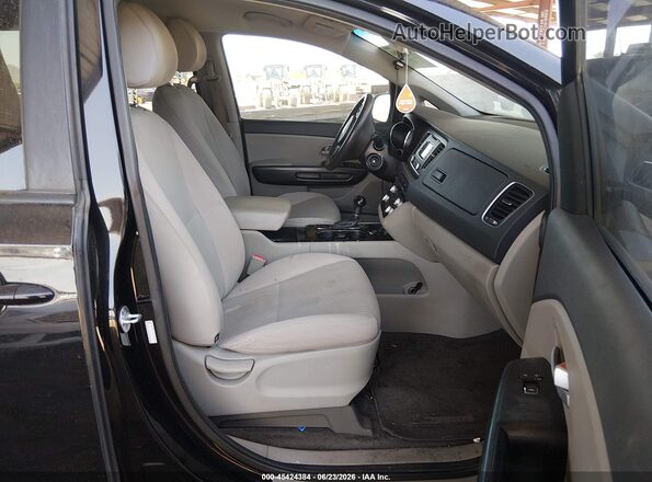 KNDMB5C16G6150554 2016 KIA SEDONA Black Սալոնի դիմացի տեսք
