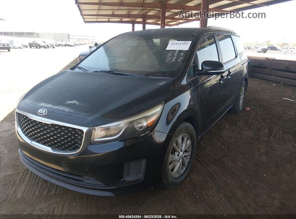 KNDMB5C16G6150554 2016 KIA SEDONA Black Դիմացի տեսք