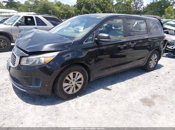 KNDMB5C16H6233838 2017 KIA SEDONA Black Front left
