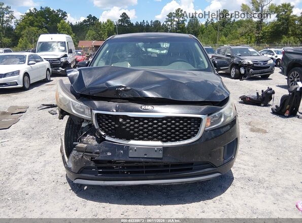 KNDMB5C16H6233838 2017 KIA SEDONA Black Instrument cluster view