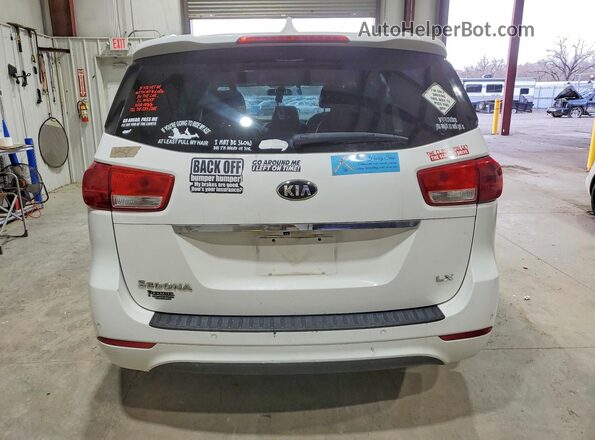 KNDMB5C16H6250753 2017 KIA SEDONA White Widok z tyłu