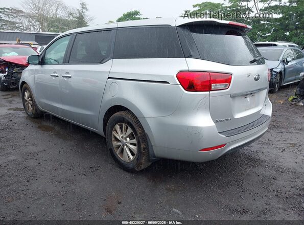 KNDMB5C16J6380232 2018 KIA SEDONA Silver Rear left