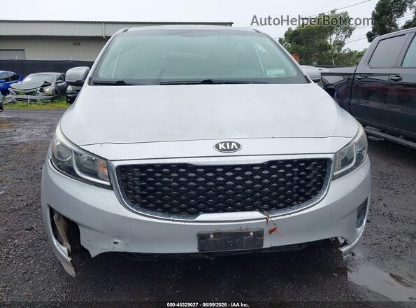 KNDMB5C16J6380232 2018 KIA SEDONA Silver Instrument cluster view