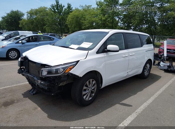 KNDMB5C16K6538764 2019 KIA SEDONA White Przód lewy