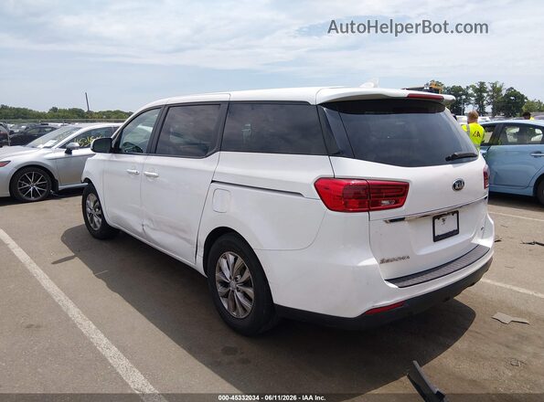 KNDMB5C16K6538764 2019 KIA SEDONA White Tył lewy