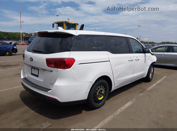 KNDMB5C16K6538764 2019 KIA SEDONA White Tył prawy