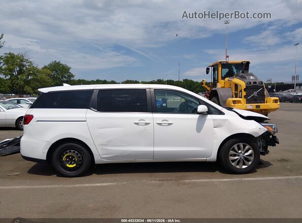 KNDMB5C16K6538764 2019 KIA SEDONA White Widok wnętrza z tyłu