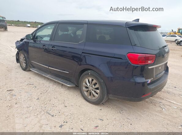 KNDMB5C16M6673777 2021 KIA SEDONA Blue Trasero izquierdo