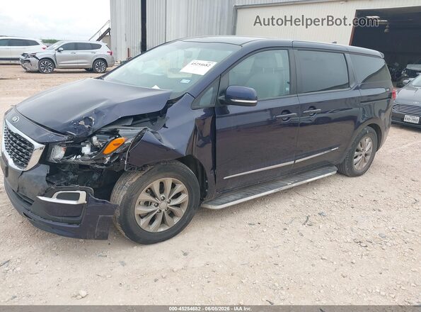 KNDMB5C16M6673777 2021 KIA SEDONA Blue Vista tres cuartos delantera izquierda