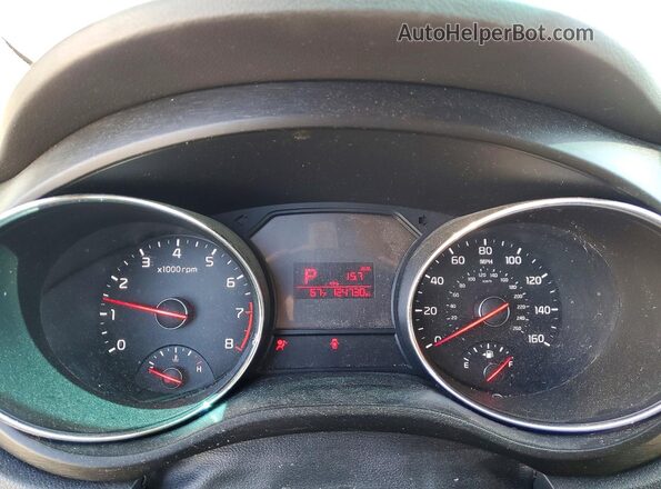 KNDMB5C17G6095189 2016 KIA SEDONA Бордовый Вид щитка приборов