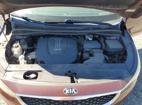 KNDMB5C17G6095189 2016 KIA SEDONA Бордовый Вид подкапотного пространства