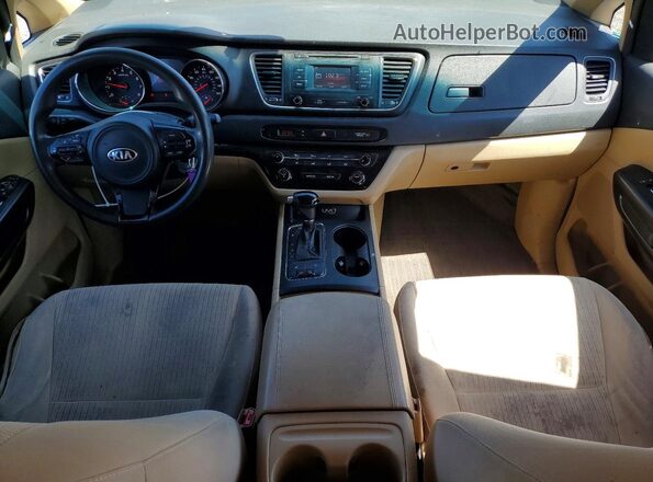 KNDMB5C17G6095189 2016 KIA SEDONA Бордовый Вид панели приборов