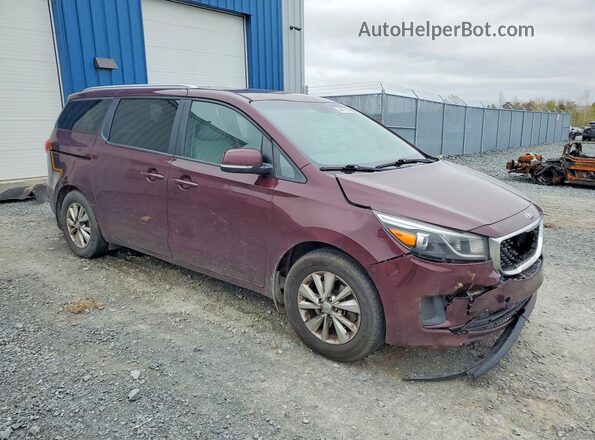 KNDMB5C17G6235287 2016 KIA SEDONA Maroon Առջևի աջ
