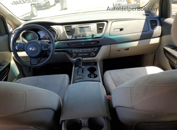 KNDMB5C17H6221679 2017 KIA SEDONA Burgundy Dashboard view