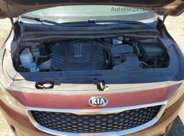 KNDMB5C17H6221679 2017 KIA SEDONA Burgundy Engine compartment view
