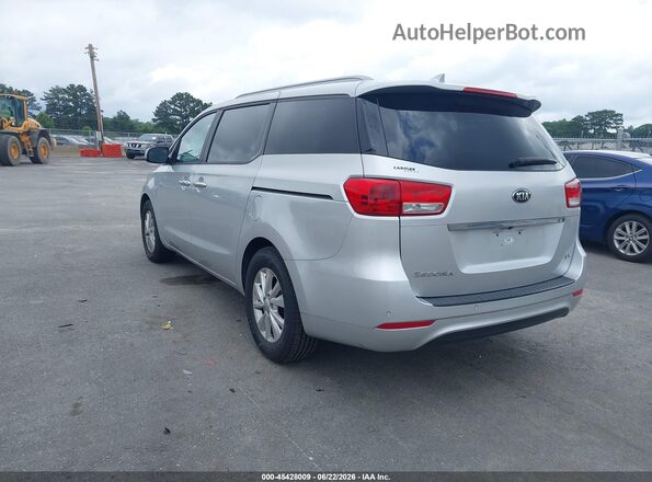 KNDMB5C17H6246081 2017 KIA SEDONA Silver Rear left