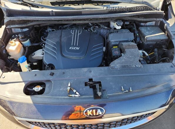 KNDMB5C17H6246758 2017 KIA SEDONA Blue Vista del compartimento del motor