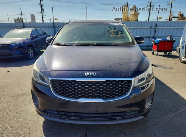 KNDMB5C17H6246758 2017 KIA SEDONA Blue Vista frontal