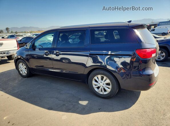KNDMB5C17H6246758 2017 KIA SEDONA Blue Trasero izquierdo