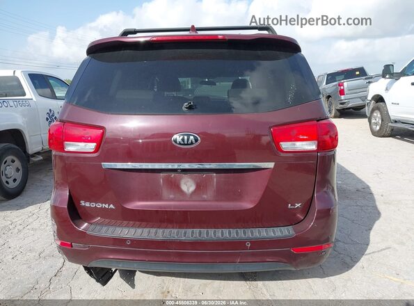 KNDMB5C17H6339523 2017 KIA SEDONA Maroon 