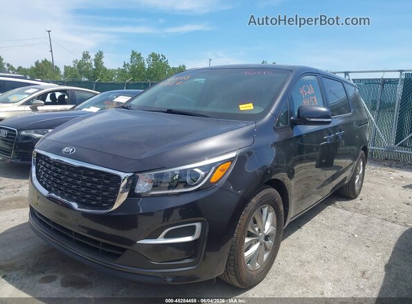 KNDMB5C17M6662044 2021 KIA SEDONA Gray წინა მარცხენა ხედი სამი მეოთხედიდან