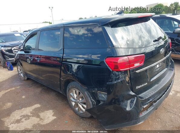 KNDMB5C17M6673724 2021 KIA SEDONA Black უკანა მარცხენა