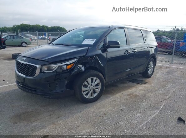 KNDMB5C18G6163273 2016 KIA SEDONA Black Front left
