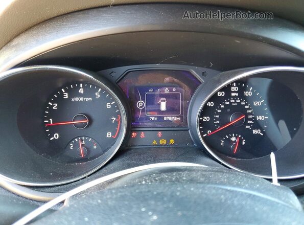 KNDMB5C18G6210026 2016 KIA SEDONA Maroon Instrument cluster view
