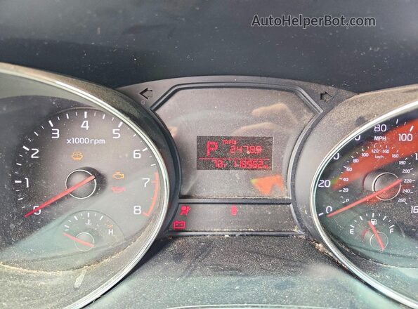 KNDMB5C18H6228432 2017 KIA SEDONA Maroon Instrument cluster view