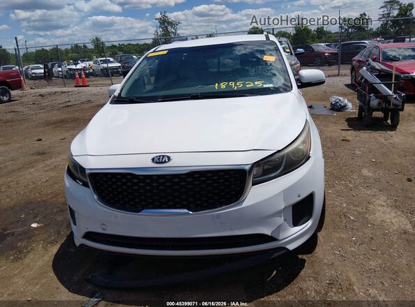 KNDMB5C18H6239155 2017 KIA SEDONA White Սարքավորումների վահանակի տեսք