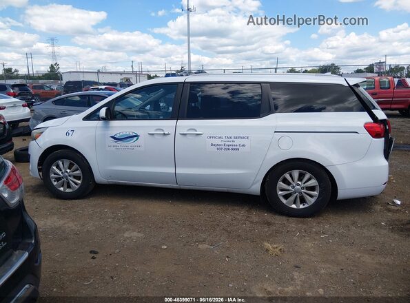 KNDMB5C18H6239155 2017 KIA SEDONA White Սալոնի 360 աստիճան տեսք