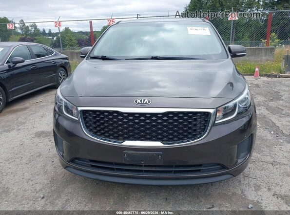 KNDMB5C18H6318454 2017 KIA SEDONA Gray ხელსაწყოთა პანელის ხედი