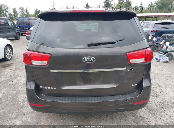 KNDMB5C18H6318454 2017 KIA SEDONA Gray 