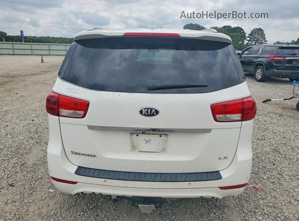 KNDMB5C18H6323007 2017 KIA SEDONA White უკანა ხედი