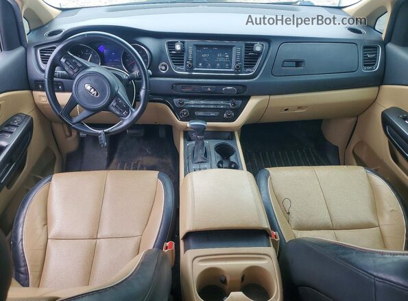 KNDMB5C18H6323007 2017 KIA SEDONA White წინა პანელის ხედი