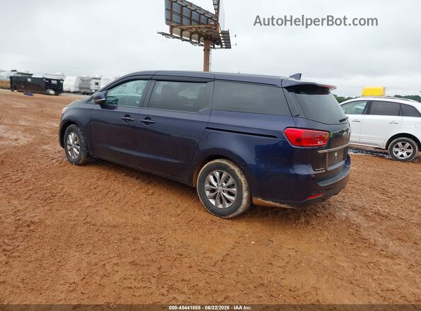 KNDMB5C18L6610355 2020 KIA SEDONA Синий Задняя левая четверть