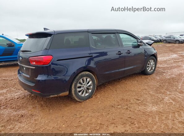 KNDMB5C18L6610355 2020 KIA SEDONA Синий Задняя правая четверть