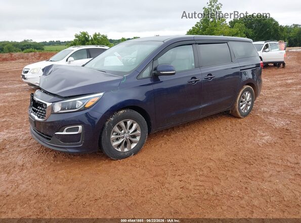 KNDMB5C18L6610355 2020 KIA SEDONA Синий Передняя левая четверть