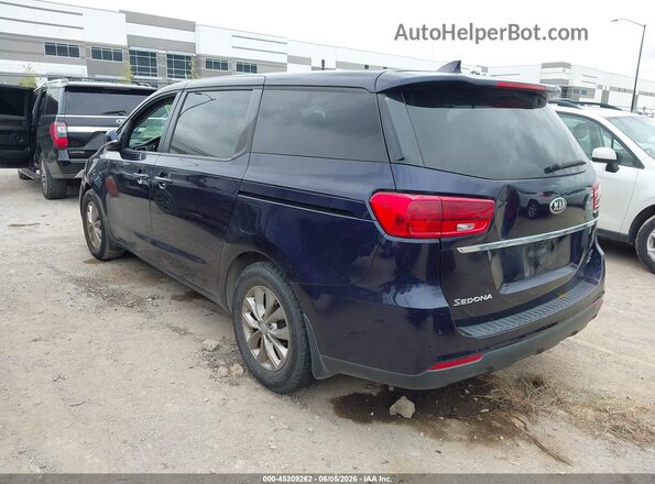 KNDMB5C18L6613336 2020 KIA SEDONA Blue Trasero izquierdo