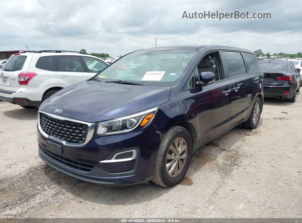 KNDMB5C18L6613336 2020 KIA SEDONA Blue Vista tres cuartos delantera izquierda