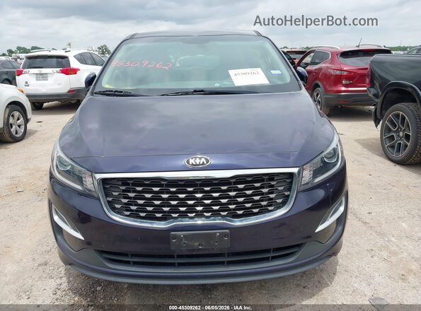 KNDMB5C18L6613336 2020 KIA SEDONA Blue Vista del cuadro de instrumentos